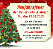 Neujahrsfeuer in Alsbach